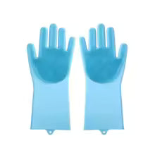 🧤 Silicone Scrubber Cleaning Gloves Washing Gloves ✨