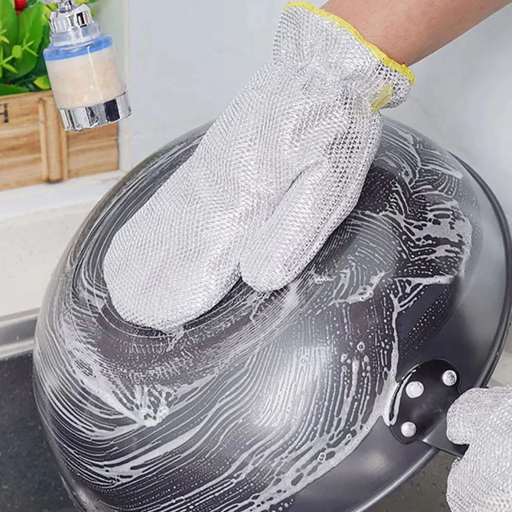 Cleaning Gloves Steel Wire Ball Dish Washing