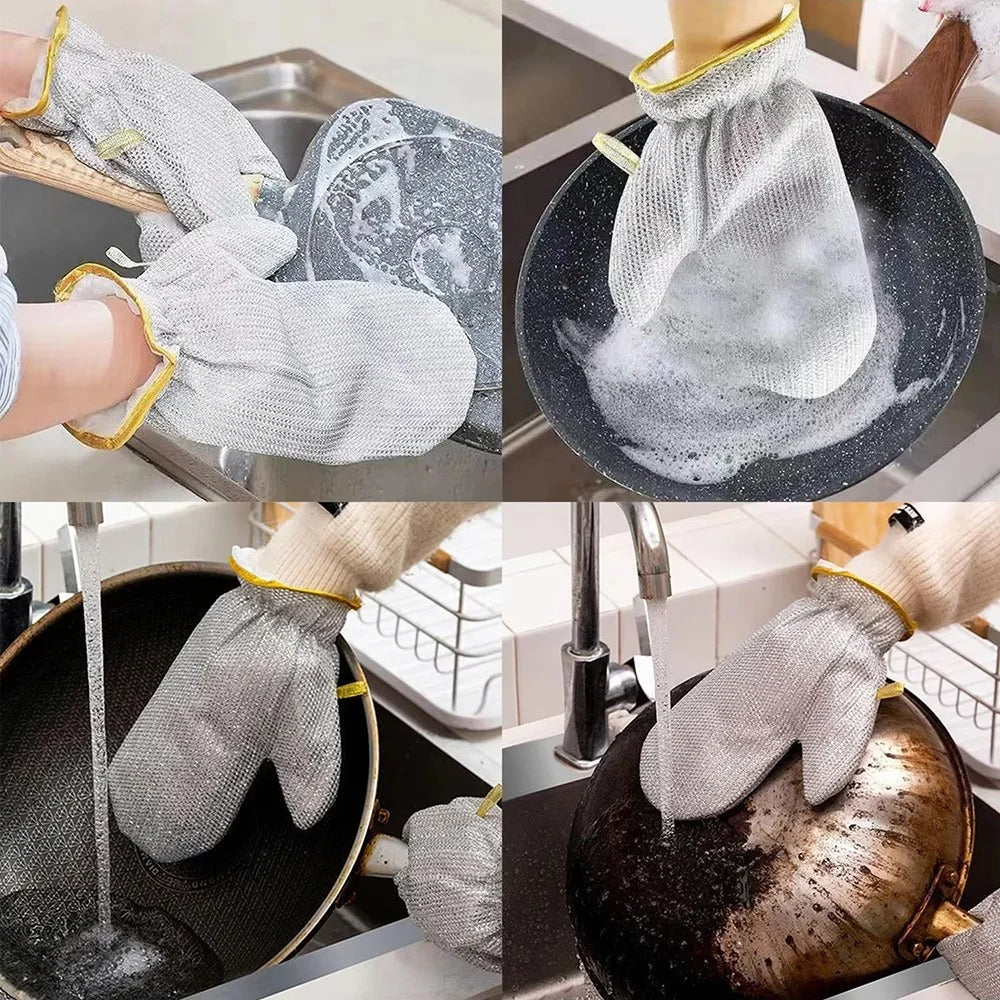 Cleaning Gloves Steel Wire Ball Dish Washing